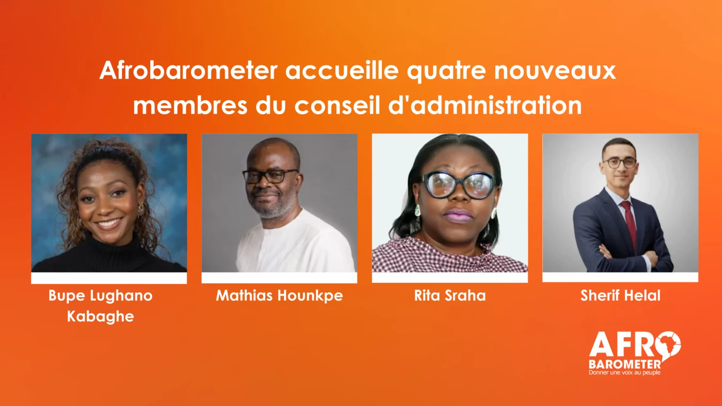 Afrobarometer : 4 leaders rejoignent le Conseil