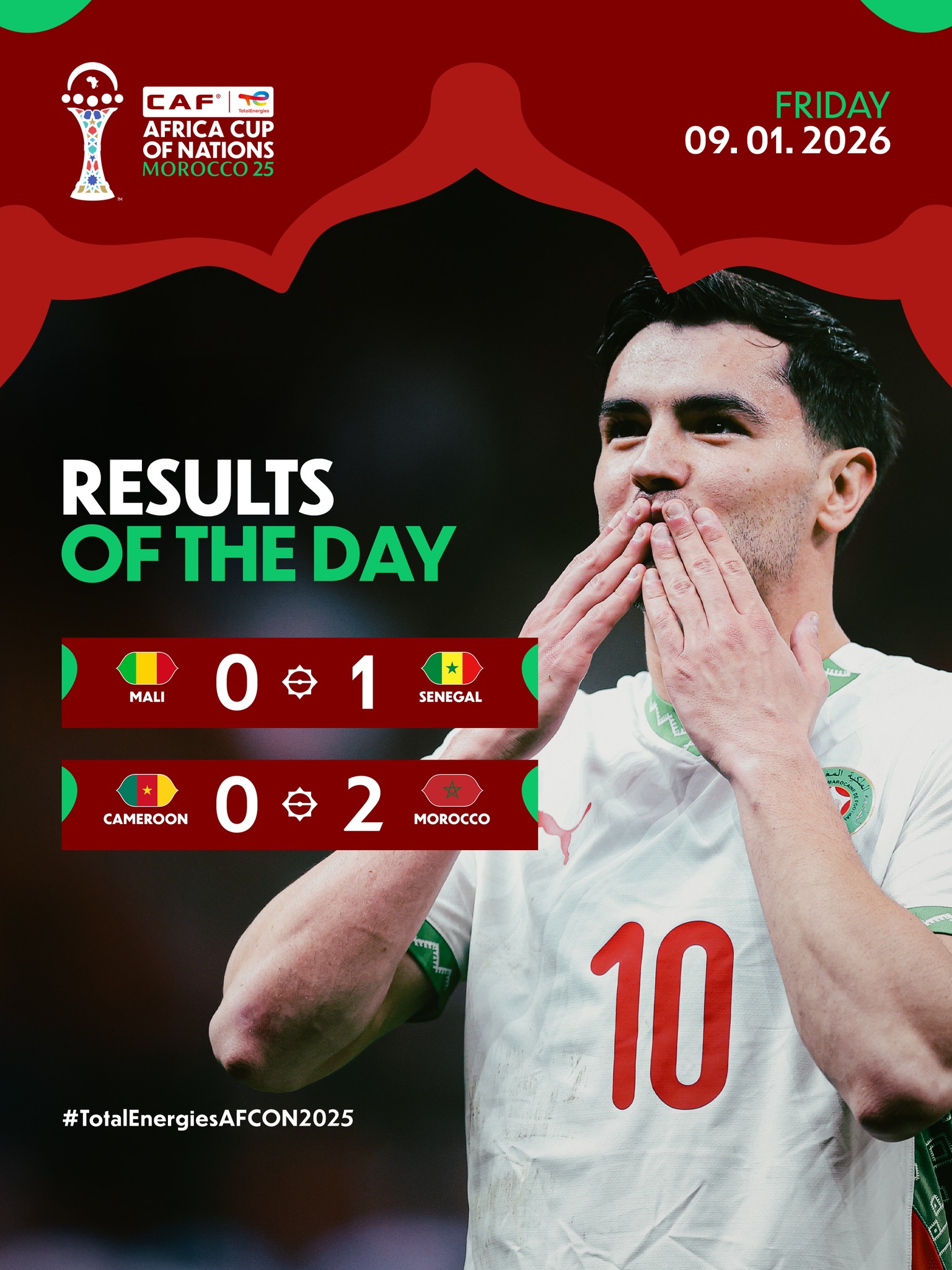 CAN 2025 : le Sénégal et le Maroc frappent fort le 09 janvier 2026